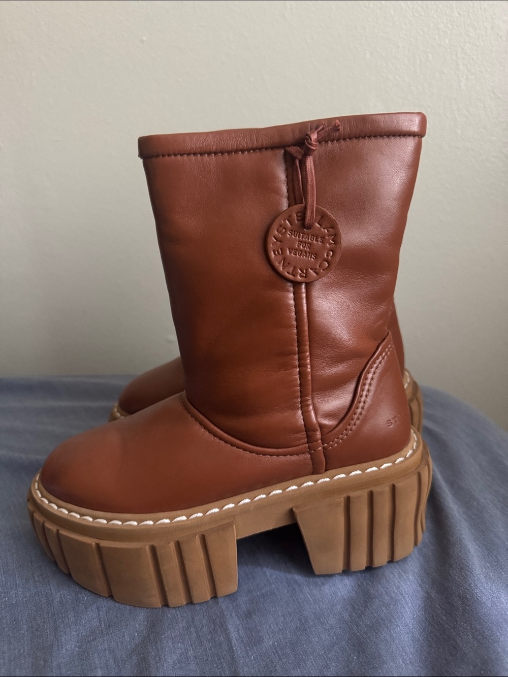 Stella McCartney ‘Emilie’ Brown Platform Winter Boots Size 36
